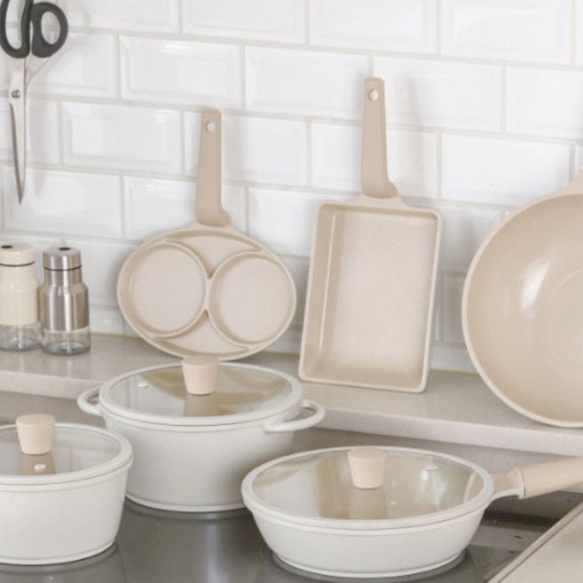 라체나 피콕 세라믹코팅 감성 인덕션겸용 후라이팬 궁중팬 계란말이 냄비 모든열원사용가능 11종, 프라이팬 IH 28cm