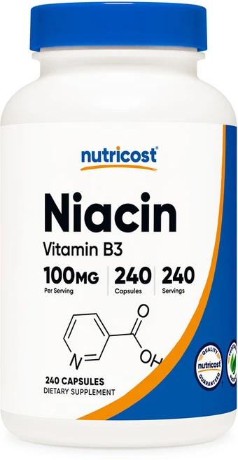 뉴트리코스트 니아신 (비타민B3) 100mg 240캡슐, 240회분, 1개 - 쿠팡