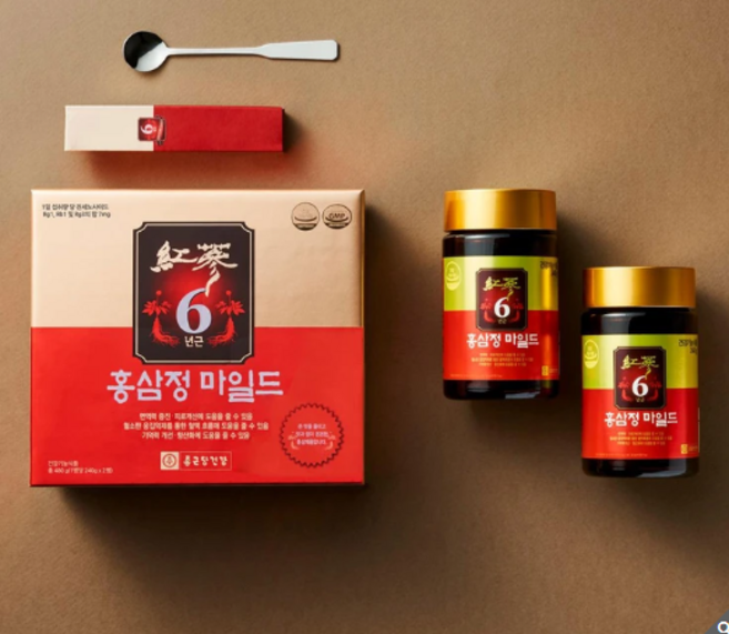 종근당건강 홍삼정 마일드 240g x 2병세트 선물 포장, 2박스