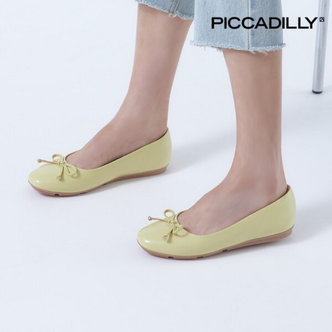 [피카딜리] [PICCADILLY] 122045 플랫슈즈_에나멜그린 (1.5cm)