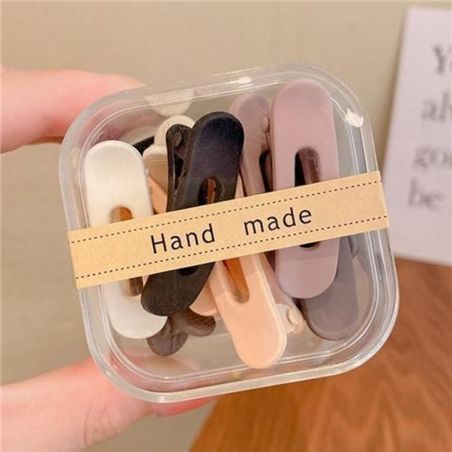 可愛小髮夾 奶咖色 碎髮卡 側邊夾 劉海夾