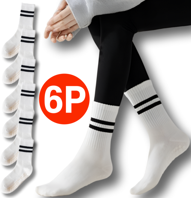 그랜빗 여자 필라테스 양말 미끄럼방지 6켤레