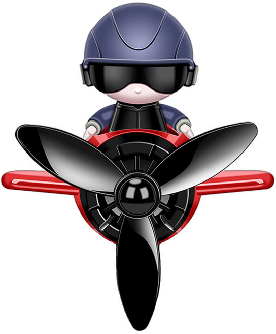 머레이 차량용 송풍구 거치용 프로펠러 방향제+리필 구성 모음, 스피드헬멧 레드, 1개