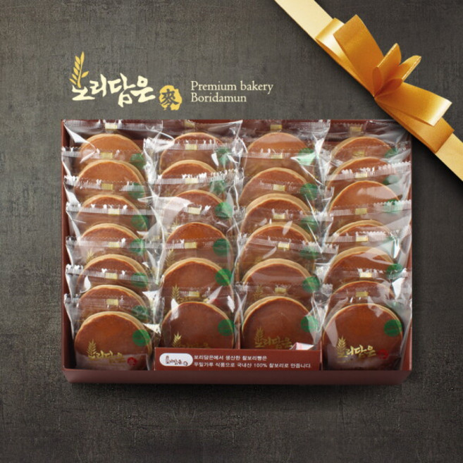 [농부마음] [보리담은]찰보리빵 2호 (28g*26개입), 728g, 1개