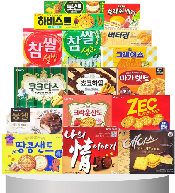[ 판다네 마켓 ] 육만 과자 D세트 선물 종합 사무실 탕비실 간식 행사 파티 세미나 학원 펜트리 다과 어린이 스낵, 216g, 1개