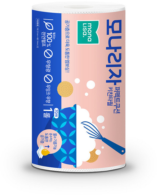 모나리자 퍼펙트쿠션 키친타올 70매 1롤, 1개