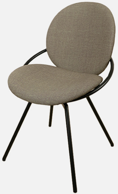 光悅制作 貝爾蒙特 造型餐椅, 灰色, 1件