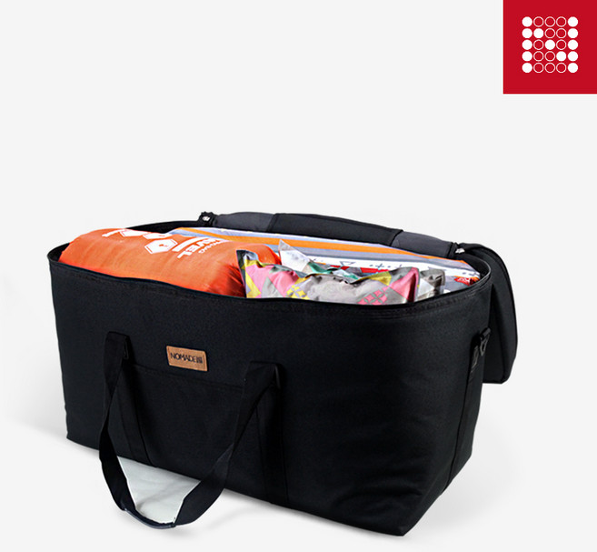 노마드 캠핑용 소프트백 대, 블랙, 2개