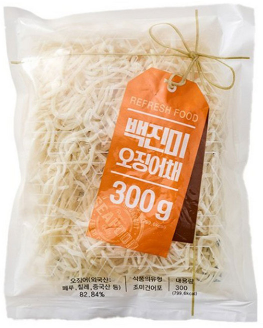 [우물우물] 백진미 오징어채, 1개, 300g