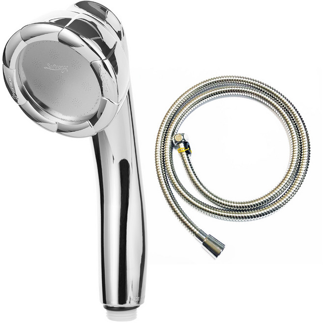 소프롱 괴물샤워기 SH-50 6P 극저수압용, 크롬, 1개, SH-50(6P)극저수압용+메탈호스 1.5M