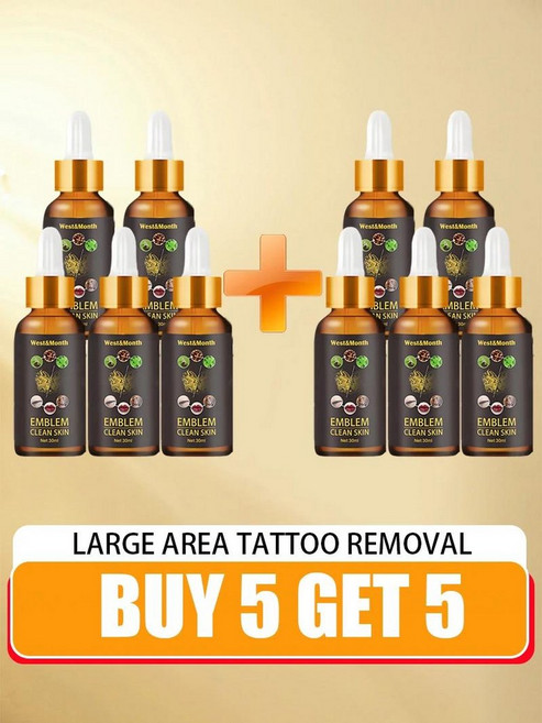 Tattoo removal cream suitable for large and effective in permanent, 05 BUY 5 GET 5 FREE, 1개, 1개입