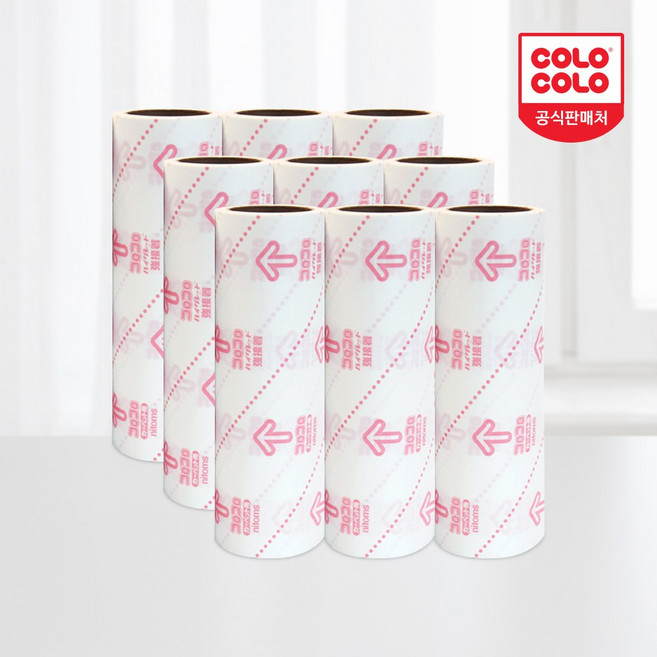 [고로고로] 테이프크리너 초강력 리필(8m), 9개