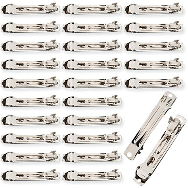 국내제작 26개) 7cm 구형 자동머리핀 대형 머리핀만들기 머리핀대 숱많은 머리핀 리본공예재료