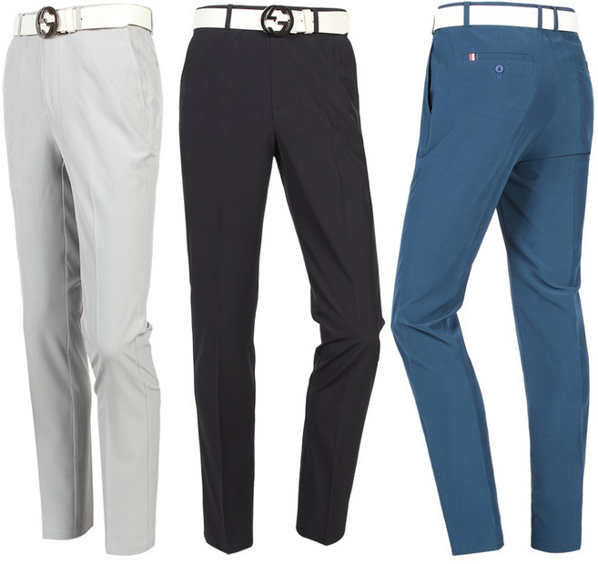 프로모어 남성용 여름 노턱 무지 히든밴딩 스판 골프바지 42까지