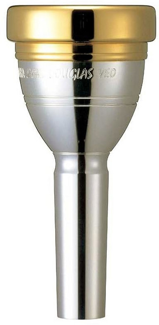 야마하 YAC 시그니처 시리즈 더글라스 여 베이스 트롬본 마우스피스와 골드 도금 림/컵, 야마하 YAC 시그니처 시리즈 더글라스 여 베이스 트롬, 1개