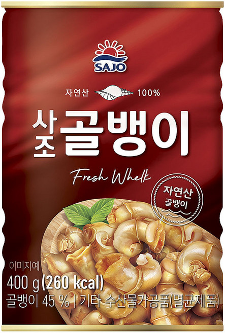 사조 자연산 골뱅이 400G, 1개