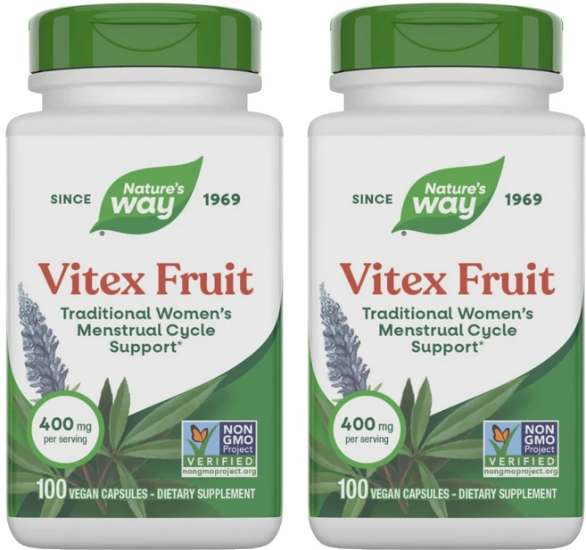 네이쳐스웨이 바이텍스 프루트 400mg 베지테리안 캡슐, 100정, 2개 - 쿠팡
