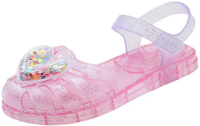 키즈트리 여아용 반짝이 공주 젤리 슈즈 SZ-485