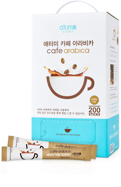 애터미 카페 아라비카 천연카제인 커피믹스 200T (총200T), 12.1g, 200개입, 2개