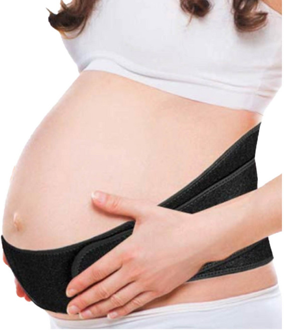 LUVYUFORYU 雙層托腹帶 孕婦專用 舒緩腰背壓力 透氣舒適