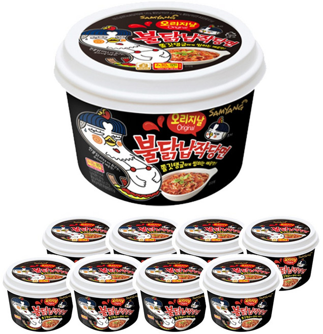 삼양 불닭납작당면 155.5g, 8개