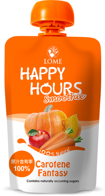LOME Happy Hours 纖果飲, 100g, 1個, 蘋果+南瓜+胡蘿蔔(6M+)