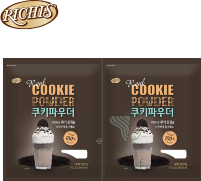 리치스 쿠키 파우더, 800g, 2개