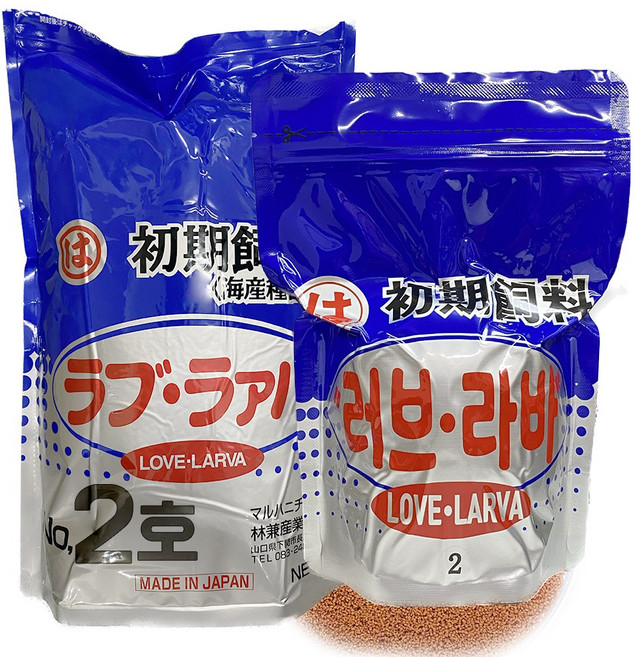 전문가용 치어 사료 러브라바 대용량, 500g, 1개