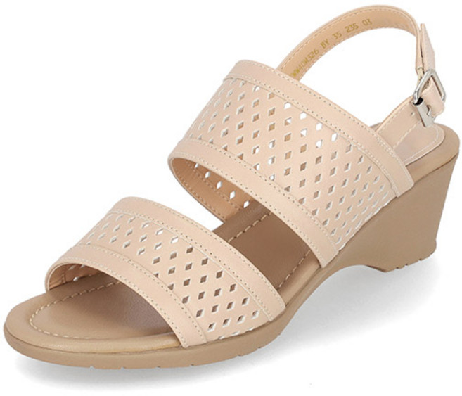 엘칸토 마쯔 여성 펀칭 디테일 샌들 5cm LCWW40M326