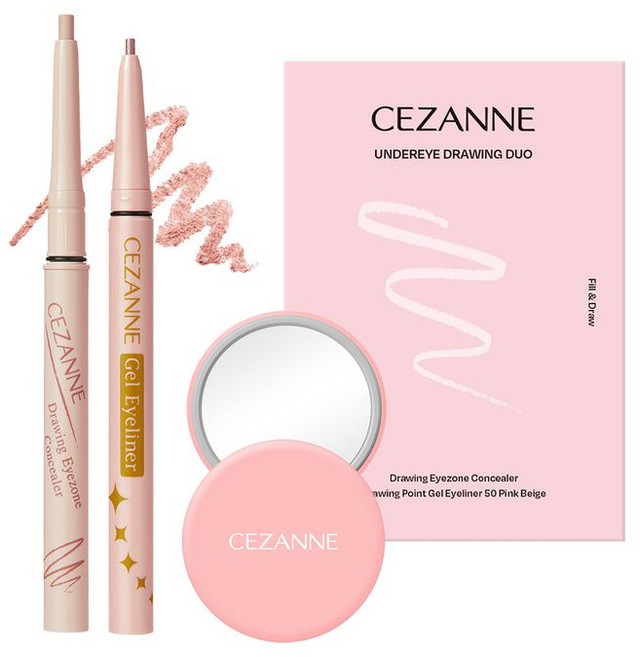 CEZANNE 애교살 드로잉 듀오 세트(컨실러펜슬+젤 아이라이너), [세잔느] 애교살 드로잉 듀오 세트(컨실러펜슬+젤 아이