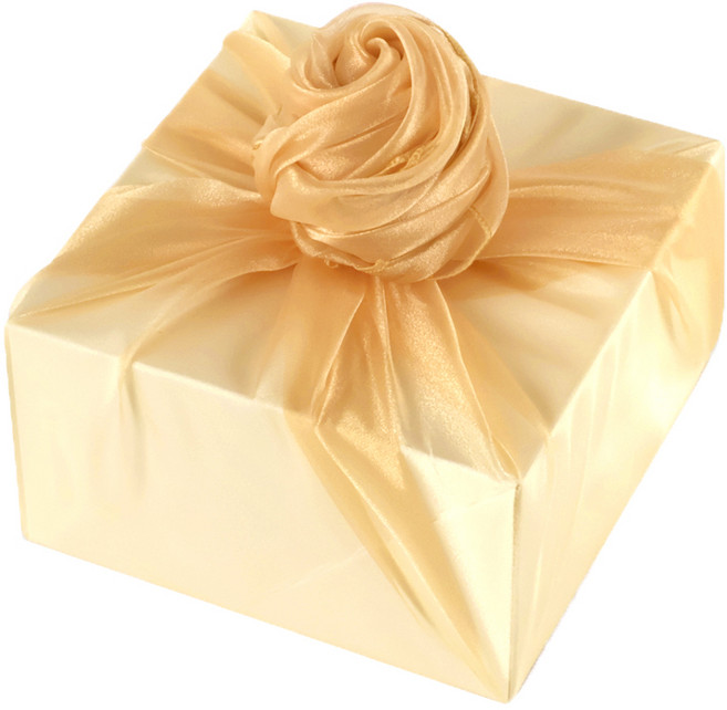 정담은보자기 크리스탈 보자기 70x70cm 명절 예단 단체선물 돌답례품 포장, 1장, NO.59 [골드베이지]