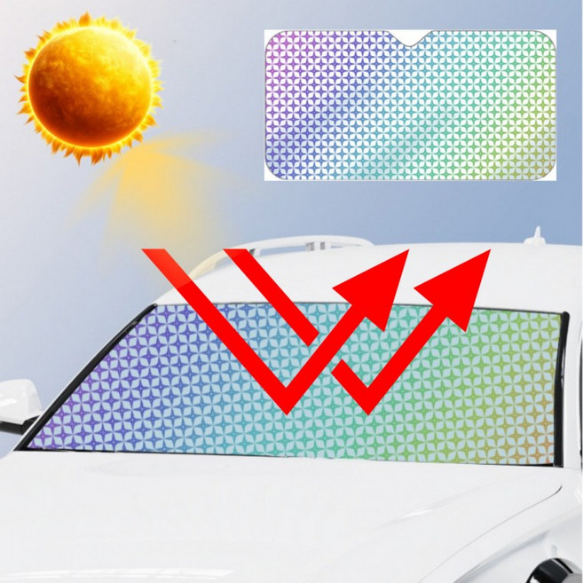 차량 햇빛가리개 차광막 150x80cm 대형, 1개