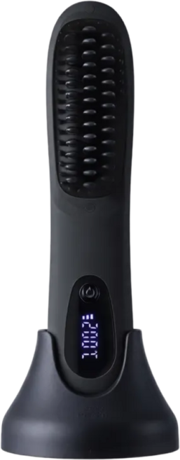 나무팩토리 온도조절 무선 빗고데기 헤어스타일러, 블랙, YR-05