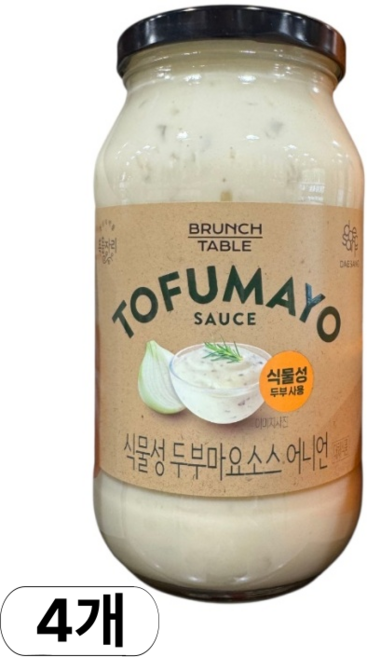 복음자리 두부마요소스 어니언, 680g, 4개