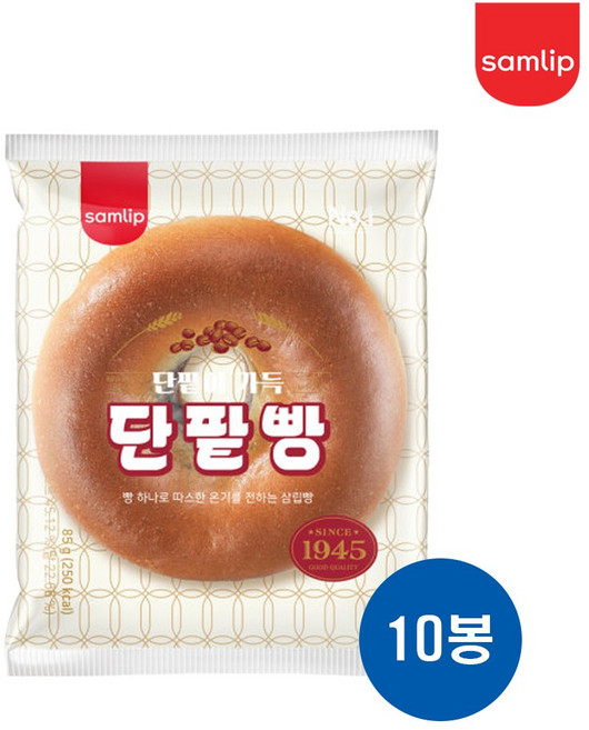 삼립 정통단팥빵 10봉, 85g, 10개