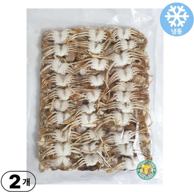 손질 베이비크랩 튀김용 무침용, 2개, 1kg
