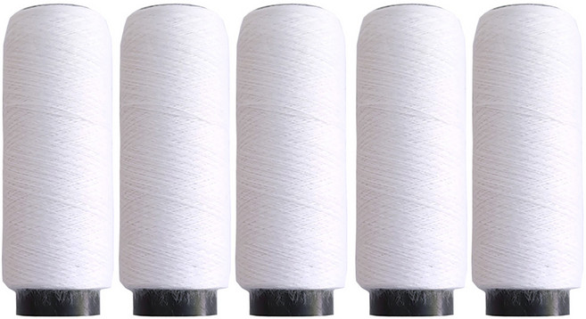 미니 칼라 재봉실 40수2합 소형재봉사, 5개, 화이트