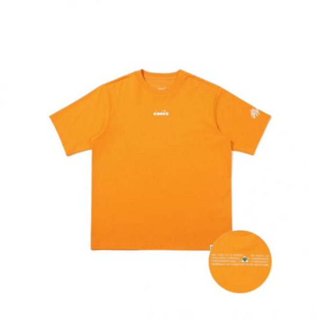 디아도라 Diadora 알파로메오 클로버 반팔 티셔츠 오렌지 매장정품 168636
