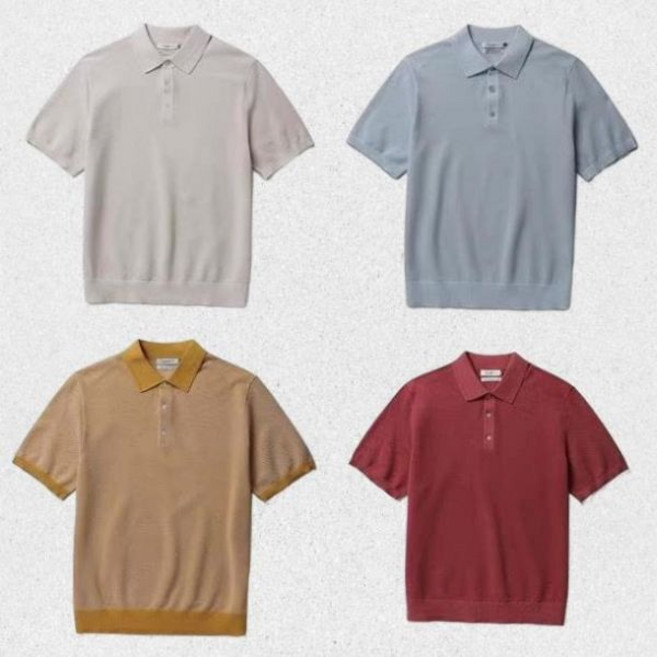 매장정품 올젠 OLZEN Cool Touch 오가닉원단 코튼 반팔 카라니트형 티셔츠 6종 1택 ET1301 1455674