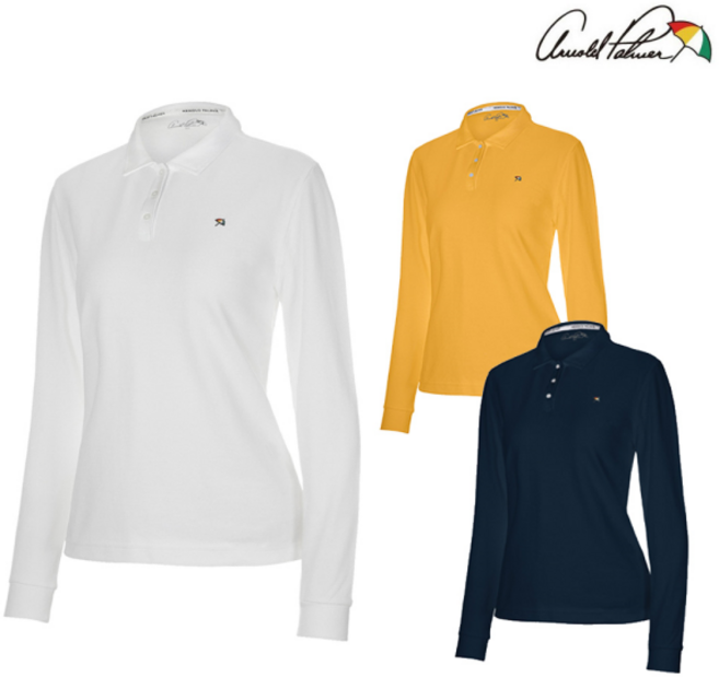 아놀드파마 시그니처 여성 PK 긴팔 카라 티셔츠 8종 택1_CP