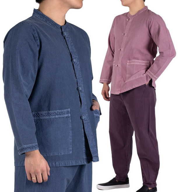 매듭우리옷 MC214_면20수 저고리+바지 한복 세트