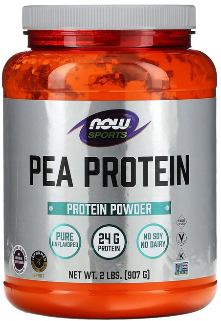 나우푸드 Now Foods 스포츠 완두콩 프로틴 파우더 24g 907g, 1개