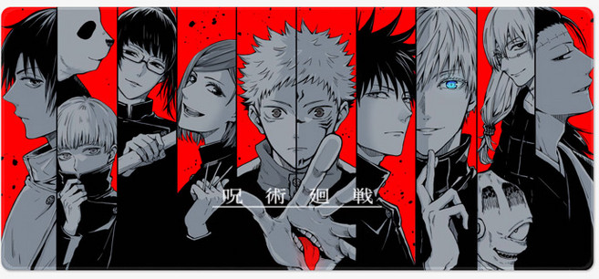 주술회전 사멸회유 마우스장패드 L 2XL, 12 주술회전C 2XL(900x400x4mm), 1개