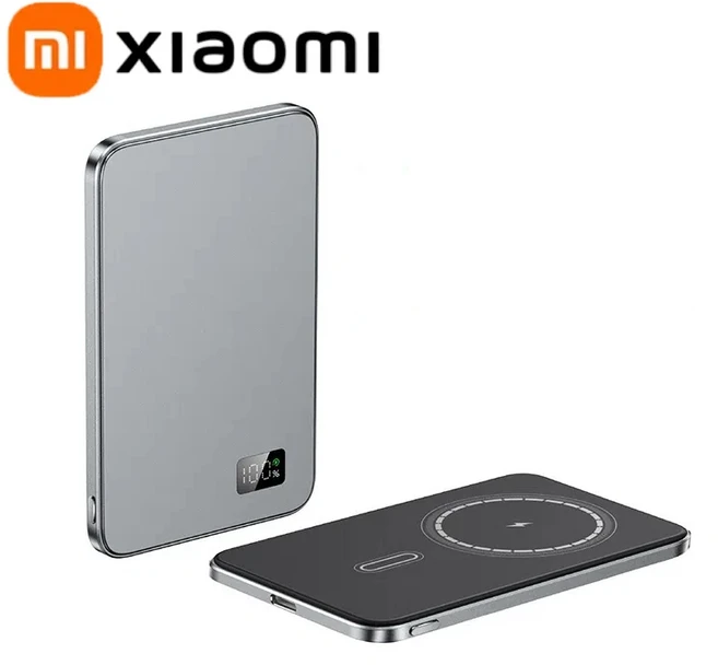 Xiaomi 10000mAh 얇은 자기 무선 보조베터리 PD 25W iPhone Samsung 용 Magsafe 용 고속 충전 휴대용 외장, 02 10000mAh, 02 Silver