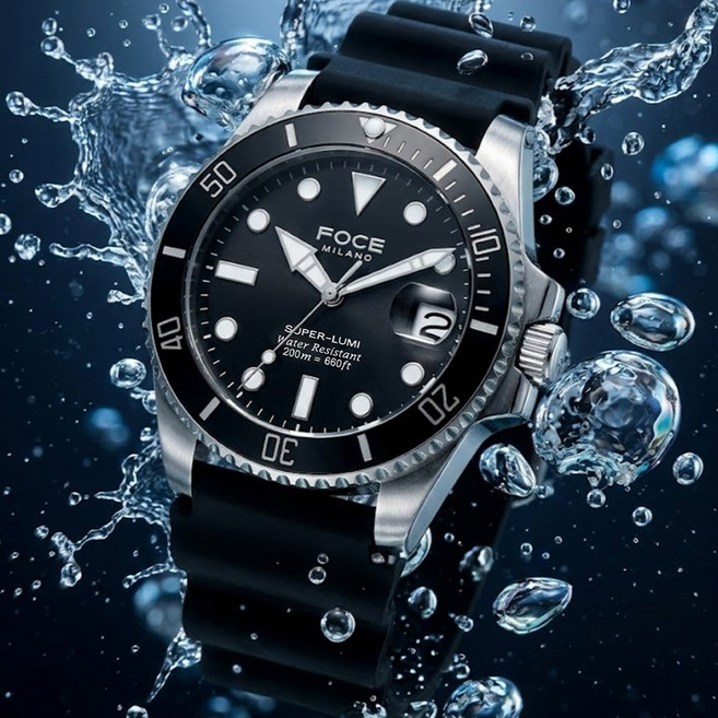 포체밀라노 200m 다이버 워치 FM7606U-BK