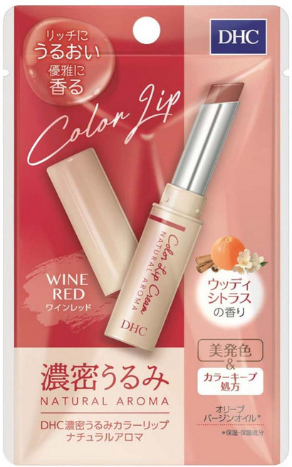 DHC Rich Urumi Color 唇膏 自然香氣 2色可選, Wine Red, 1個