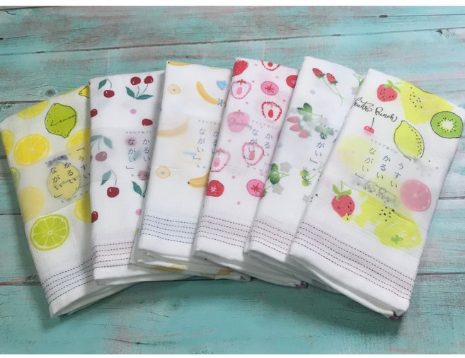 콘텍스 1미터 가제 수건 (KONTEX 과일 시리즈), 02. 체리, 1개