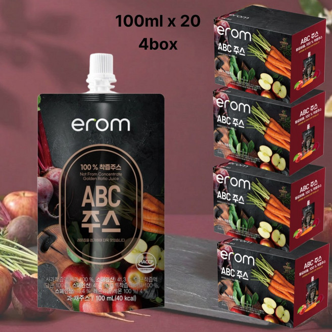 이롬ABC주스 abc주스 이롬주스 이롬ABC주스착즙, 100ml, 80개