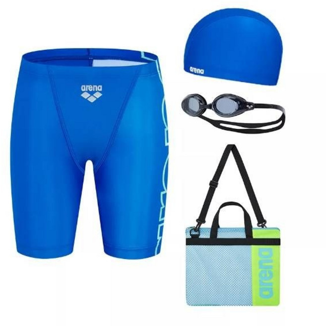 백화점정품 아레나 수영복 빅로고 남아동 4부 키트A4BB1KB03ROY 남아 남자아이