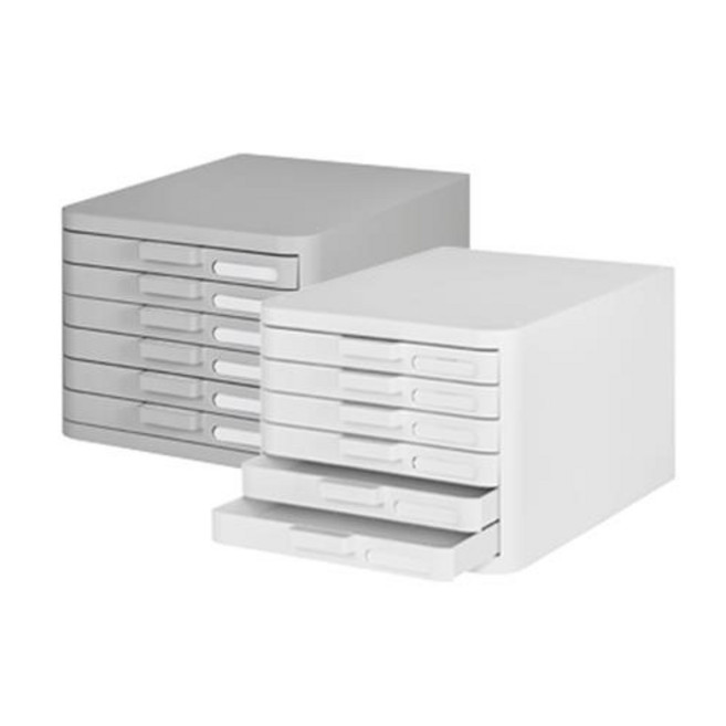 리템 컴팩트파일캐비넷 6단 2색, 쿨그레이